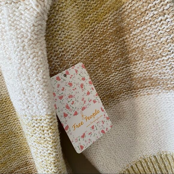 Free People-Stripe Oversized Knit Cardigan (Small) - Picture 11 of 13